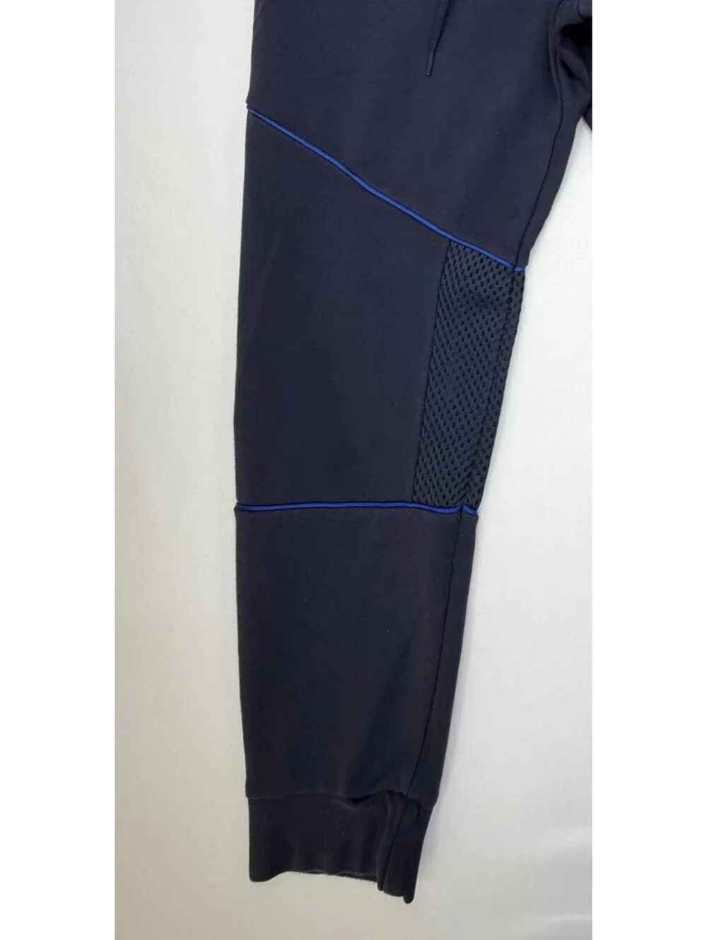 Adidas Men's Sweatpants Primeblue Tapered Stretch Drawstring Size L Blue